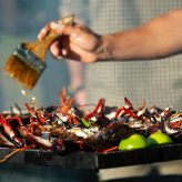 Crabs on grill | Dartmoor Place